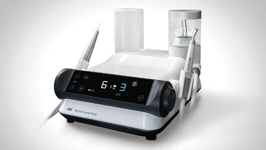 NSK Varios Combi Pro2 — combined tabletop ultrasonic scaler and air polisher